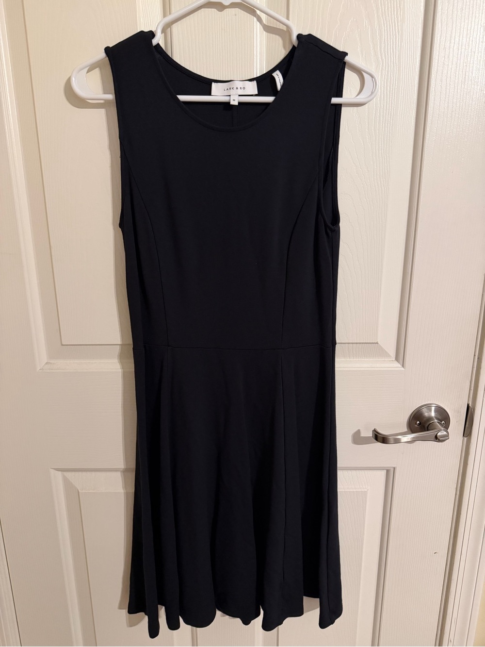 Lark & Ro Black Sleeveless Fit-and-Flare Mini Dress